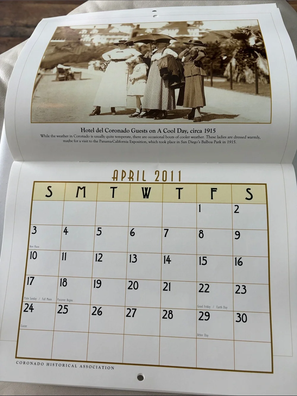 NIP 2011 CALENDAR CORONADO HISTORICAL ASSOCIATION